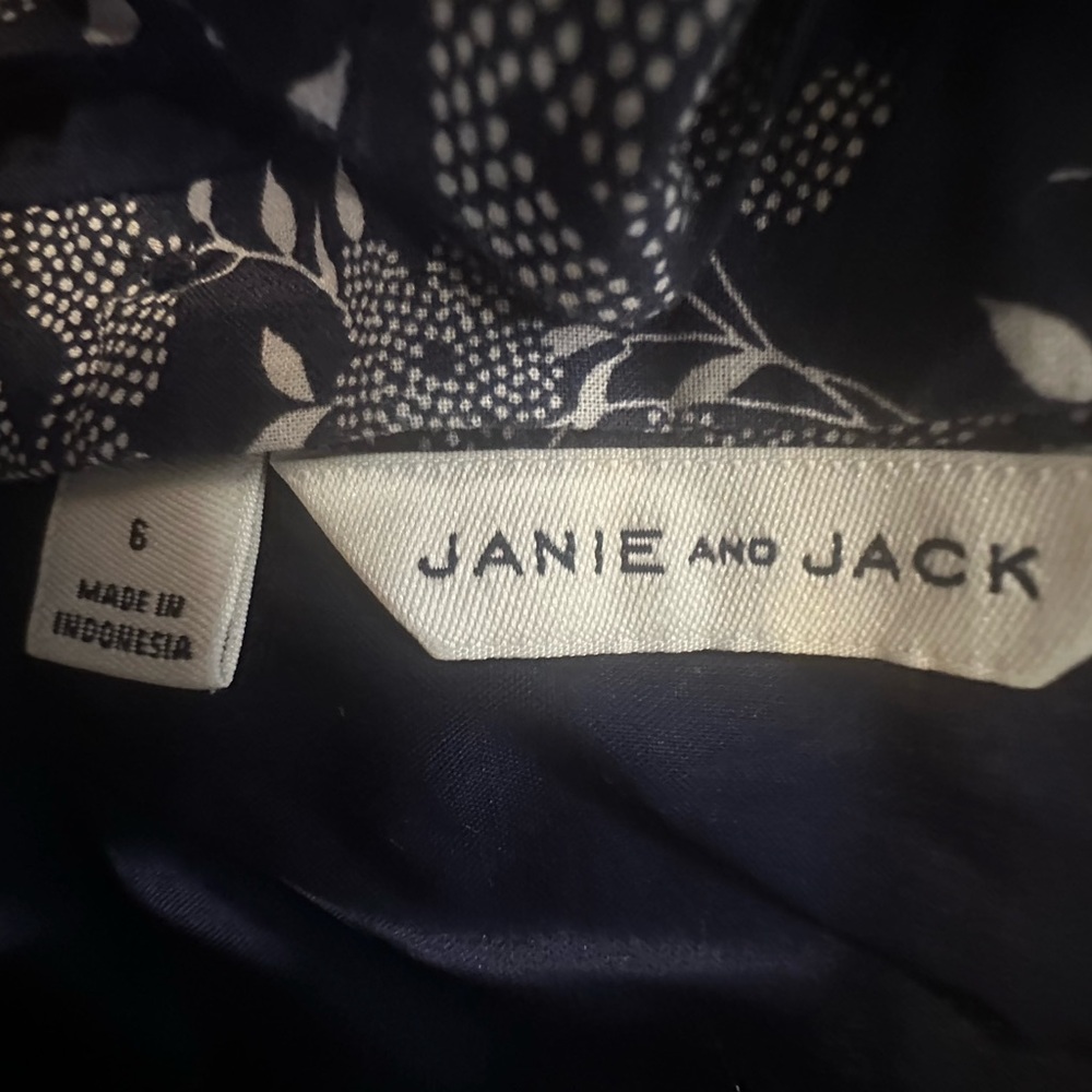 Janie and Jack Navy Floral Jumpsuit - Picture 6 of 6